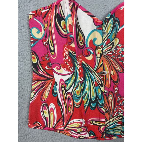 Alivila. Y Womens Size XXL Printed Corset Top NWT - Picture 8 of 11